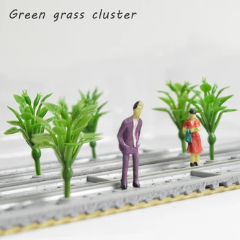 3cm Modelis Žolės Mini Augalų Dirbtinio Kraštovaizdžio Peizažas Netikrą Sodo Traukinių Geležinkelio Maketas Lėlių namelio Apdaila