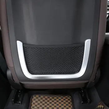 3Color ABS Anglies Pluošto Sidabro Automobilio Galinės bagažo skyriaus Sėdynė Ju Apdaila Rėmo Apdaila BMW X3 2018-2020 Auto Reikmenys 2vnt/komplektas