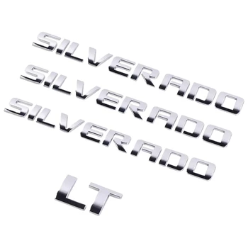 3D Iškėlė ir Stiprūs Lipdukai, Lipnios Raidės Ženklelis Emblema už Silverado 1500 LT 2500Hd 3500Hd