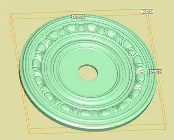 3D Turas plokštelės žiedo Reljefo Modelio STL formatas CNC Router Drožyba Graviravimas Artcam aspire R10