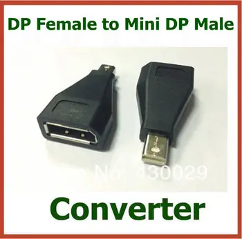 3pcs DP moterį, Mini DP Male Mini Display Port Konverteris Kompiuterio Adapteris Jungties Extender Aukštos Kokybės