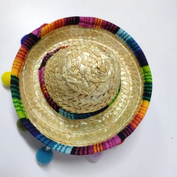 3pcs Meksikos Skrybėlę, Plaukų Lankelius Mini Sombrero Kaspinai Festivalis Šukuosena Veiklos Rekvizitai Partija Pasisako