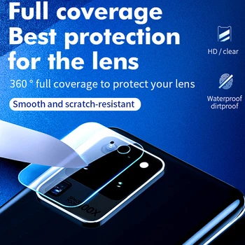 3Pcs vaizdo Kameros Objektyvo apsaugos Samsung Galaxy S8 S9 S10 S10E lite plius S20 UItra Kamera Grūdintas Stiklas telefono screen protector
