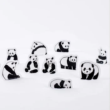 45pcs Mielas Panda 3d Burbulas Dekoravimo Lipduką 