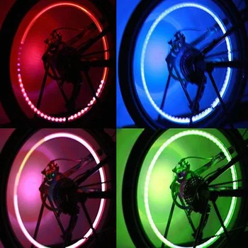 4pcs Auto automobilių Aksesuarai varantys šviesos apdailos Dviračių padangų Led šviesos deco LED lighte Padangų Vožtuvų Dangtelis automobilių, motociklų aksesuarai