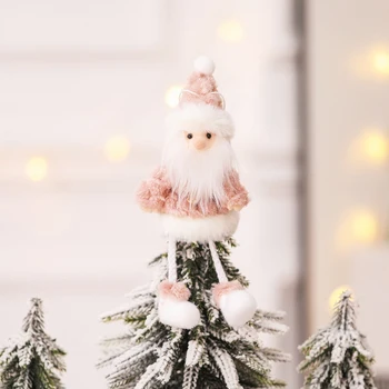 4Pcs Kalėdų Pliušinis Lėlės Pakabukas Apdailos Vyras Sniego Lėlės Kalėdų Eglutė Pakabukas Įvairių Neprivaloma Atostogų Apdaila