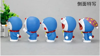 5vnt/daug 10cm Animacija Doraemon Office naudotų Automobilių PVC Veiksmų Skaičius, Apdailos Kolekcijos Modelis Žaislas, Lėlė Dovana Nemokamas Pristatymas