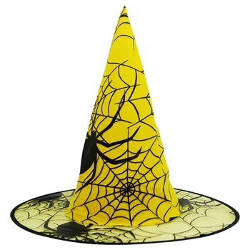 5vnt Ragana Skrybėlės Maskuotis Voras Modelis Wizard Hat Cosplay Kostiumų Priedai Helovinas Šalis Fancy Dress Apdaila
