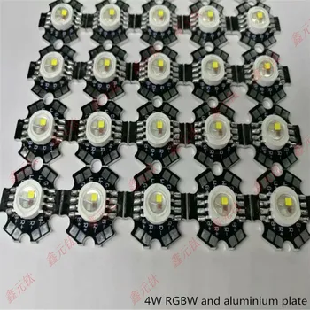 5W RGBW LED apšvietimas karoliukai keturi viename ultra ryškumas Dekoratyvinis apšvietimas karoliukai Su aliuminio plokštės šilumos išsklaidymo 5vnt/daug