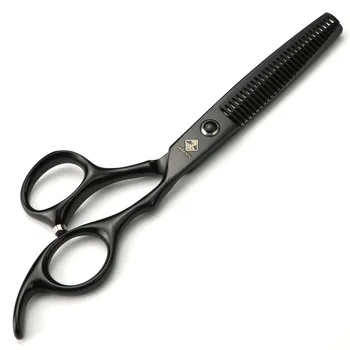 6.0 colių aukštos klasės juoda paprasta, plaukų kirpimo žirklės plaukų stilistas turi-turi nustatyti, už prieinamą kainą plaukų priežiūros priemonės