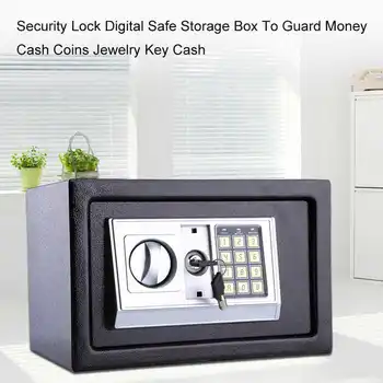 6.4 L 8.5 L 16L Apsaugos Užraktas Skaitmeninis Saugojimo Dėžutė saugoti Pinigus, Monetas, Papuošalus Klavišą Pinigų techninės Priemonės