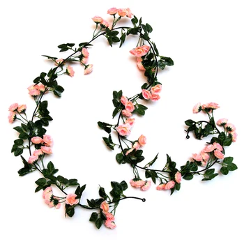 69 Vadovai Mini Rose Dirbtinės Gėlės, Vestuvių Šalis Dekoro Netikrą Gėlių Puokštė Modeliavimas Rožių Vynuogių Rotango Girliandą Sienų Dekoras