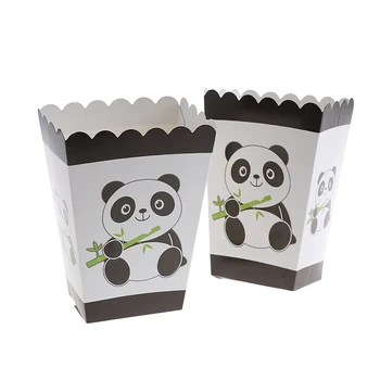 6pcsKids Panda Dėžės Kukurūzų Lauką Atveju, Dovanų Dėžutėje Naudai Aksesuaras Gimtadienio Prekių Panda Kukurūzų Lauke