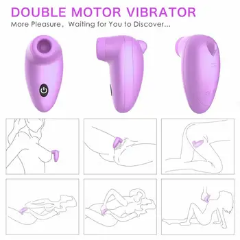 7 Stebėjimo Čiulpti Dildo Vibratorius G Spot-Klitorio Stimuliatorius Vibratorius Dvigubas Baigėsi Vibratorių Sekso Žaislas, Skirtas Lesbietės T-shirt