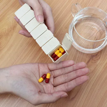 7 Tinklus, 7 Dienų Savaitės Tabletes Atveju Medicina Saugojimo Tablet Balionėlis Organizatorius Plastiko Tablečių Dėžutė Skaldymo Tablečių Laikymo Konteineris