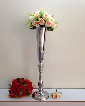 78cm Ūgio Vestuvių Dekoravimas Stalo Vaza Metalo Gėlių Vaza Stalo Puošmena Santuokos Jubiliejų Šaliai Dekoro
