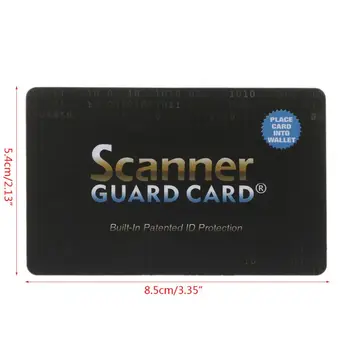 8.5x5.4cm RDA Blokavimo NFC Signalus Shield saugoma Paso Atveju Rankinėje Nešiojamų Kreditinės Kortelės Raštas