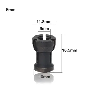 8mm 6.35 mm, 6mm vieną rinkinį įvorės įrankis collet frezavimo, graviravimo staklės, elektriniai maršrutizatorius įrankiai frezavimo cutter