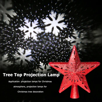 ABS China Projekcija LED Lempos Kalėdų Medžio Topper Star Light Namų Baras, Kavinė Uplights Scenos Apšvietimas Šviesos Poveikis