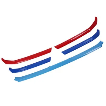 ABS Tricolor Priekinės Grotelės Aplink Apdaila Lenktynių Groteles Apdaila už Mitsubishi Eclipse Kryžiaus 2018-2020 Automobilio stiliaus