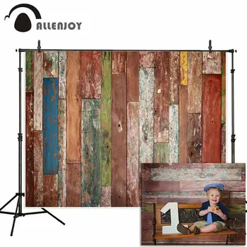 Allenjoy fotografijos tema fonas margas, spalvingas mediena, natūralaus stiliaus kūrybos naturism vaikų nuotraukų, vaizdo kamera fotografica