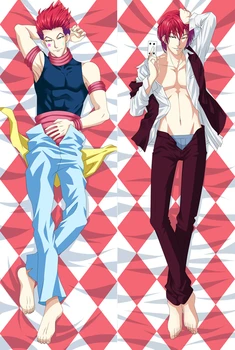 Anime HUNTER X HUNTER Hisoka Coplay Dvipusis Pagalvės užvalkalą Dakimakura Kūno Hugging Dekoratyvinės Pagalvės Dangtelis