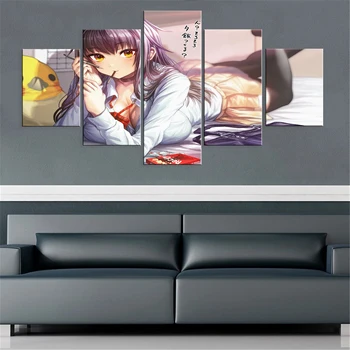 Anime JK Mergina 5 Gabalas, Drobė, Tapyba, Plakatas Grožio Sistemą Sienos Meno Dekoro Šiuolaikinės Modulinės Apdailos Nuotrauką