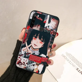 Anime Kakegurui Yumeko Jabami Už Xiaomi Redmi 9 Pastaba 9S 8T 8 7 6 5 5A Poco M3 C3 X3 NFC M2 F1 Pro Max Telefono dėklas