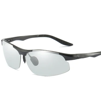 AORON Aliuminio magnio Vairavimo Photochromic Akiniai nuo saulės Vyrams Poliarizuota Chameleonas Saulės akiniai oculos de sol masculino