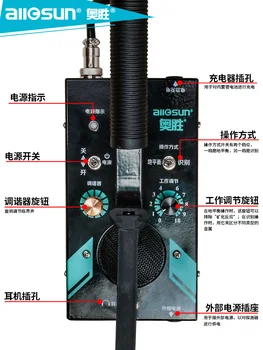 Aosheng lauko rankiniai metalo detektoriaus požeminė lobis tirti didelio tikslumo maži, aukso ir sidabro padėties nustatymo lazdele