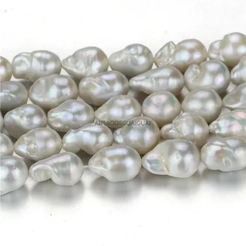 APDGG Originali Gamtos 12-14*18-24mm AA balta baroko perlas sruogos prarasti karoliukai moterų lady papuošalai 