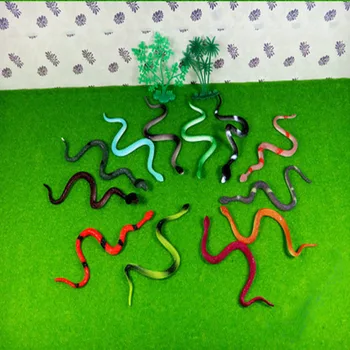 April Fool 's Day pramogų lėlės modelis, modeliavimas gyvūnų Gyvatės žaislai vaikams 12 vnt. / krepšiai vietoje, the walking dead veiksmų