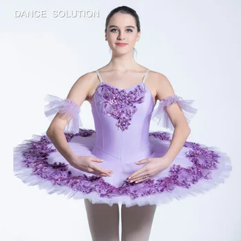 Apsvaiginimo Alyvinė Pre-profesionalių Baleto Mdc Girl & Women Etape Kostiumas Balerinos ir Solo Standarto Suknelė Blynas Tutu BLL083