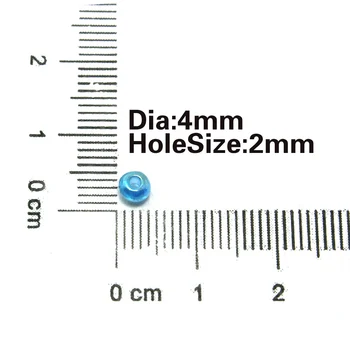 Apvalus 4 mm 600g/daug Stiklo Sėklos Karoliukai