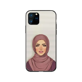 Arabų Hijab Merginos, Musulmonų ir Islamo Telefono Dangtelį iPhone 11 12 Pro Max X XS XR Max 7 8 7Plus 8Plus 6S SE Soft Fundas Padengti Atveju