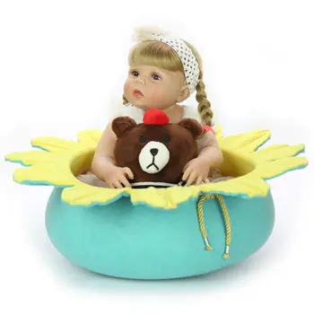 Atgimsta Lėlės 55cm KEIUMI viso Kūno Silikono Kūdikių Lėlės, Žaislai, Vonios Princesė Realus Kūdikių Lėlės Originalus Gyva Lėlė Bebe Dovanos Naujas
