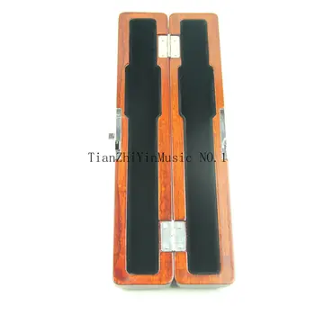 Aukštos klasės mediniai fleita head box Išskirtinį medinė dėžutė su juodos spalvos pamušalas
