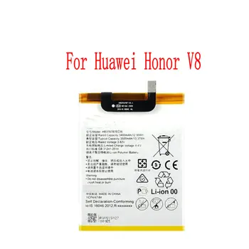 Aukštos Kokybės 3400mAh HB376787ECW Baterija Huawei Honor V8 mobilusis Telefonas