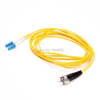 Aukštos kokybės 3M Fiber Optic Vieno Režimas, vienalaikio Dvipusio ryšio Patch Kabelis Jumper Cord ST LC Geltona Vienos rūšies Optinio Tinklo