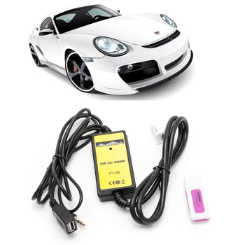 Automobilio Adapteris Keitiklis MP3 Sąsaja AUX, SD, USB Duomenų Kabelis 2x6Pin toyota Camry 