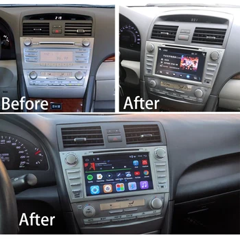 Automobilio Multimedijos Grotuvas Stereo GPS DVD Radijo Navigacijos Android Ekrano Toyota Camry Daihatsu Altis Premium Limuzinų XV40 2007-2011 m.