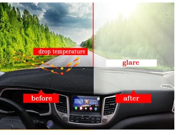 Automobilio prietaisų skydelio apima kilimėlis Dodge Kelionės 2013-2016 m. metų Dešinės rankos ratai dashmat trinkelėmis brūkšnys apima auto priedai
