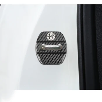Automobilio Stilius Anglies pluošto modelio Auto Door Lock Cover Byloje Dėl 