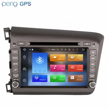 Automobilis Stereo-Android 8.1 Honda CIVIC 2012-m. Navigacijos GPS Transporto priemonės Automobilio Multimedijos Grotuvas Radijas Galvos vienetas