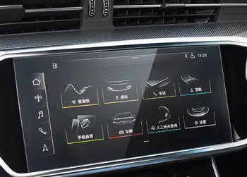 Automobilių GPS Navigacija, Touch Screen Grūdintas Kino Apsauginis Lipdukas Audi Q8 2018 2019 2020 Anti-Scratch Kontrolės