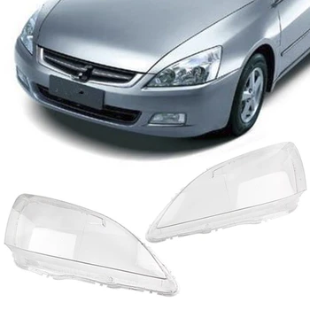 Automobilių Žibintų Stiklas priekinio Žibinto Objektyvo Dangtelį iš Plastiko, tinka 2003-2007 m. Honda Accord 1 Pora