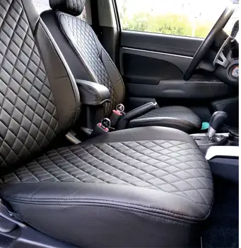 Avtochehly autopiloto sistema Ford Mondeo III Sedanas (2000-2007 m.), ekokozha smėlio spalvos + juoda avtochehly avtochehol ekokozha apima mašinos salonas avtochehly sėdynių užvalkalai auto sėdynės