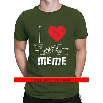 Aš Mėgstu Meme 2021 Marškinėliai Kvėpuojantis Pavasario Šeimos Unisex Sukurti Apvalios Apykaklės Grafinis Medvilnės Marškinėliai