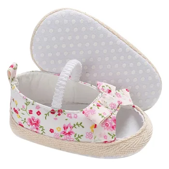 Baby Girl Batai Bowknot Naujagimiui Lauko Princesė Kūdikių Bateliai Sneaker 0-18 Mėnesių