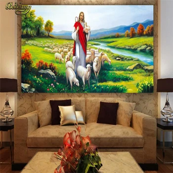 Beibehang Krikščionių Jėzaus paveikslą Individualizuotos Fono sienos popierius, Foto Tapetai, Gyvenamasis Kambarys Sofos, Miegamojo Dailės Freskos sienos popieriaus